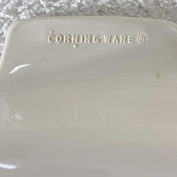 Vintage Corningware Abundance Print  Casserole Dish A-1-B 1L USA - Picture 9 of 13